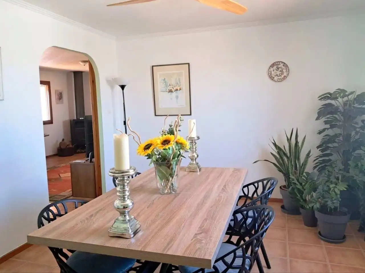 Menjador de Casa o xalet en venda en Elche / Elx amb Aire condicionat, Jardí privat i Terrassa