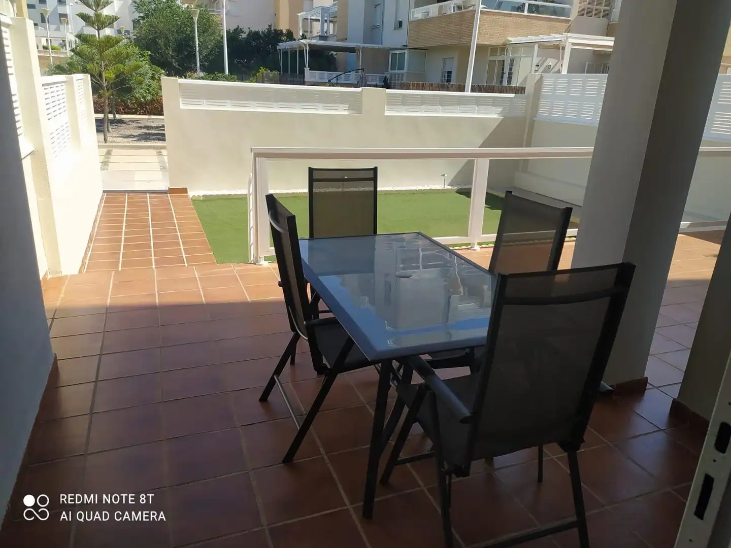 Terrasse von Wohnung zur Miete in Almería mit Klimaanlage, Privatgarten und Möbliert
