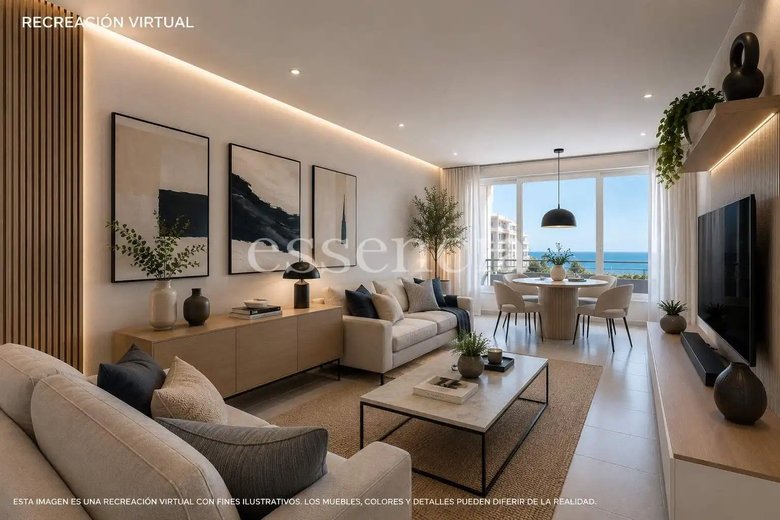 Wohnzimmer von Wohnungen zum Verkauf in Gandia mit Terrasse, Balkon und Gemeinschaftspool