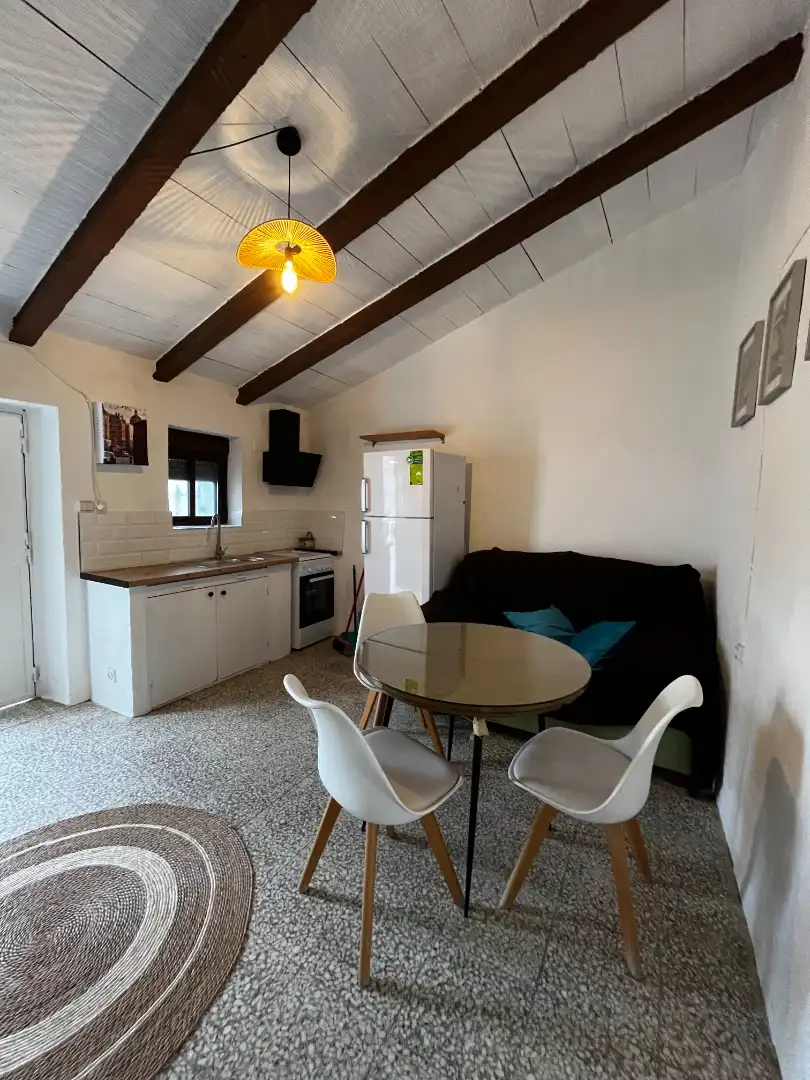 Cuina de Casa o xalet en venda en Sanlúcar de Guadiana amb Aire condicionat, Moblat i Forn