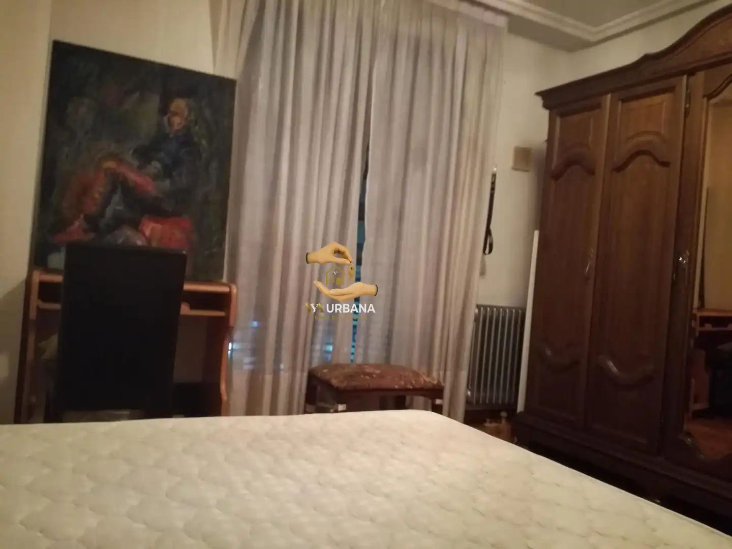 Schlafzimmer von Wohnung zum Verkauf in Salamanca mit Heizung, Möbliert und Balkon