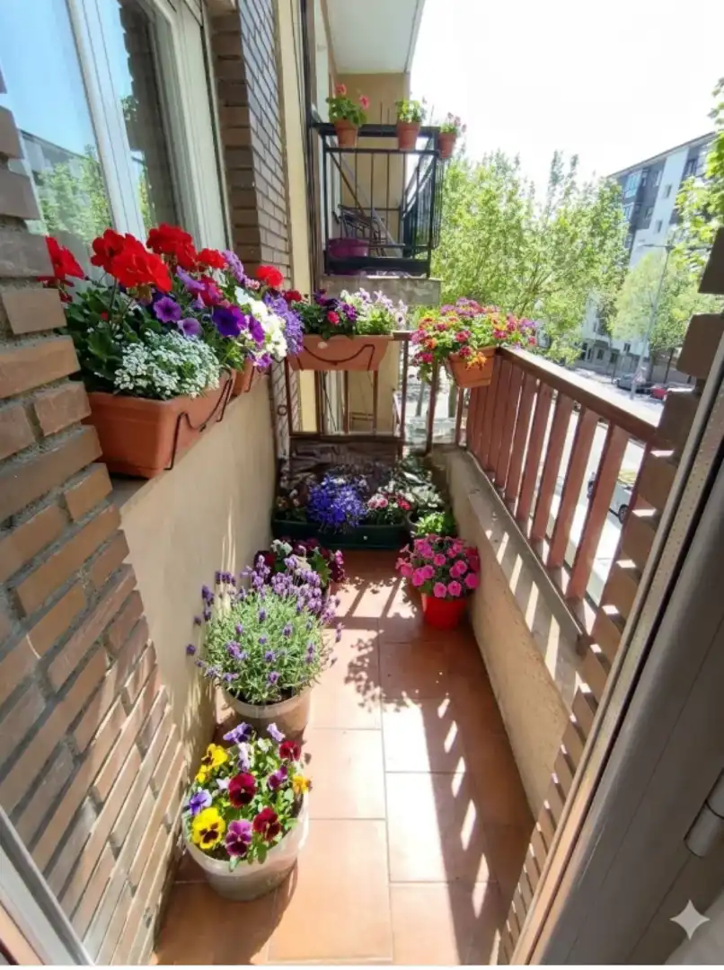 Balcony of Flat for sale in Salamanca  with Heating and Parquet flooring