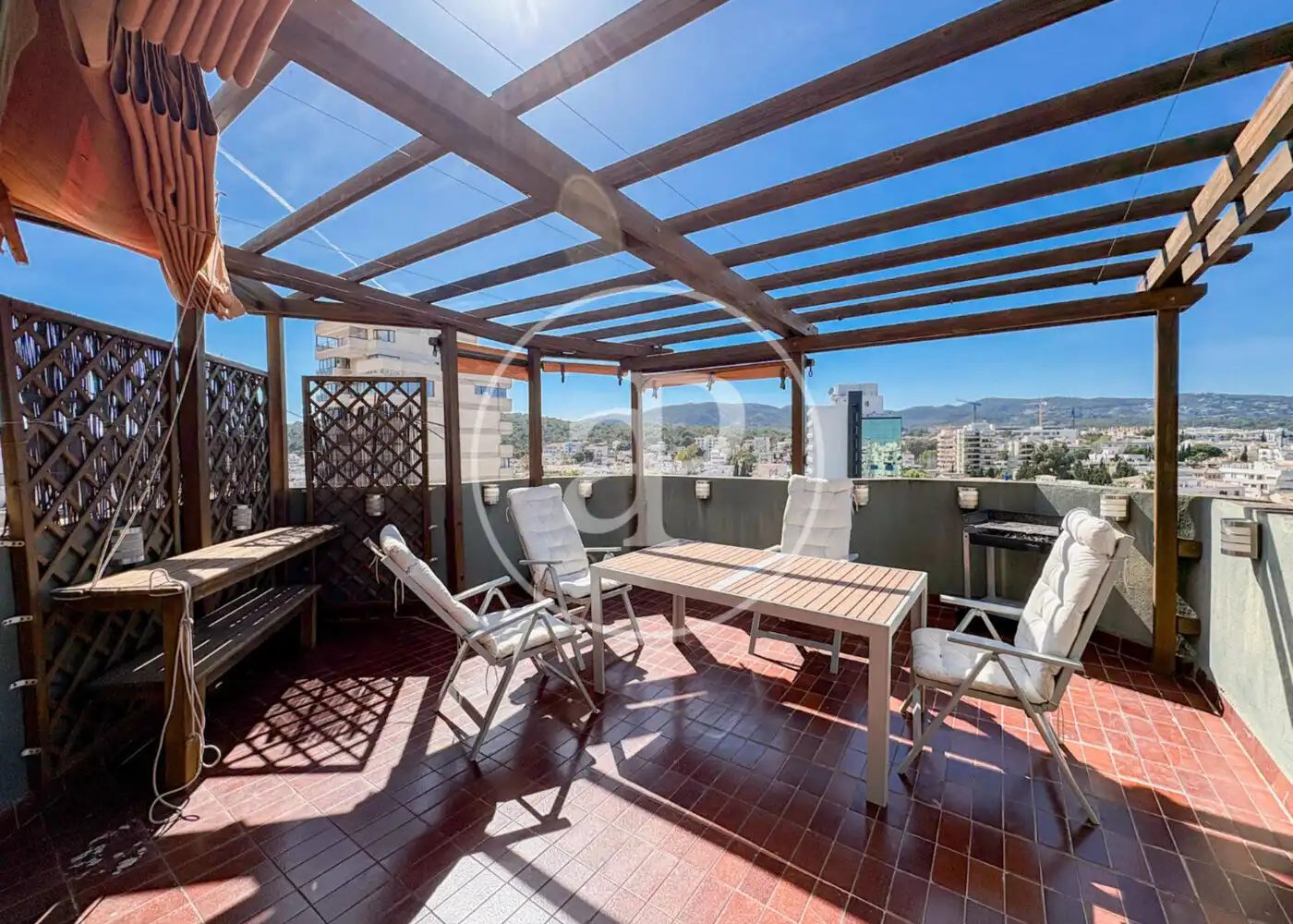 Terrace of Attic for rent in  Palma de Mallorca  with Air Conditioner, Heating and Terrace