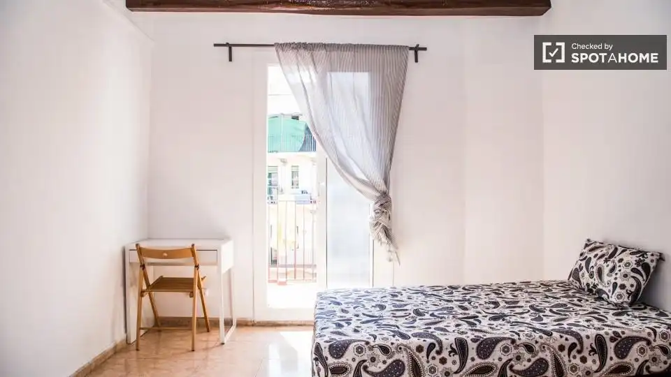 Habitación de Piso para compartir en Barcelona con Aire acondicionado, Calefacción y Amueblado