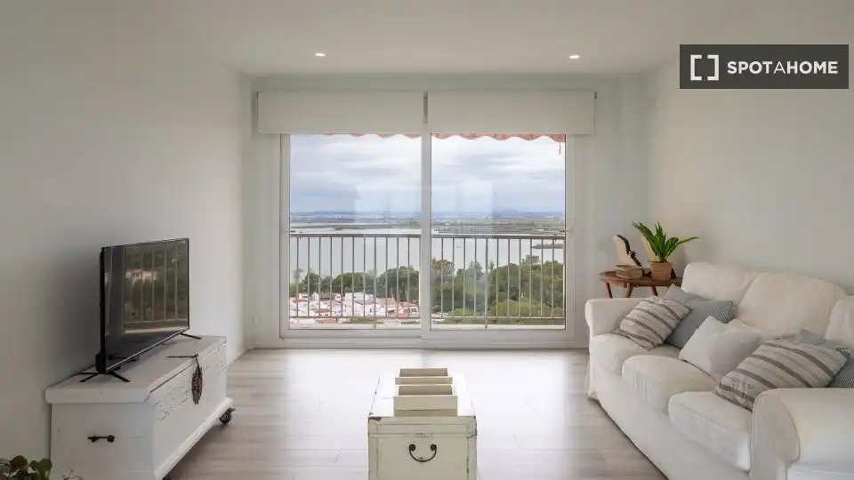 Sala de estar de Piso de alquiler en Valencia con Aire acondicionado, Calefacción y Amueblado