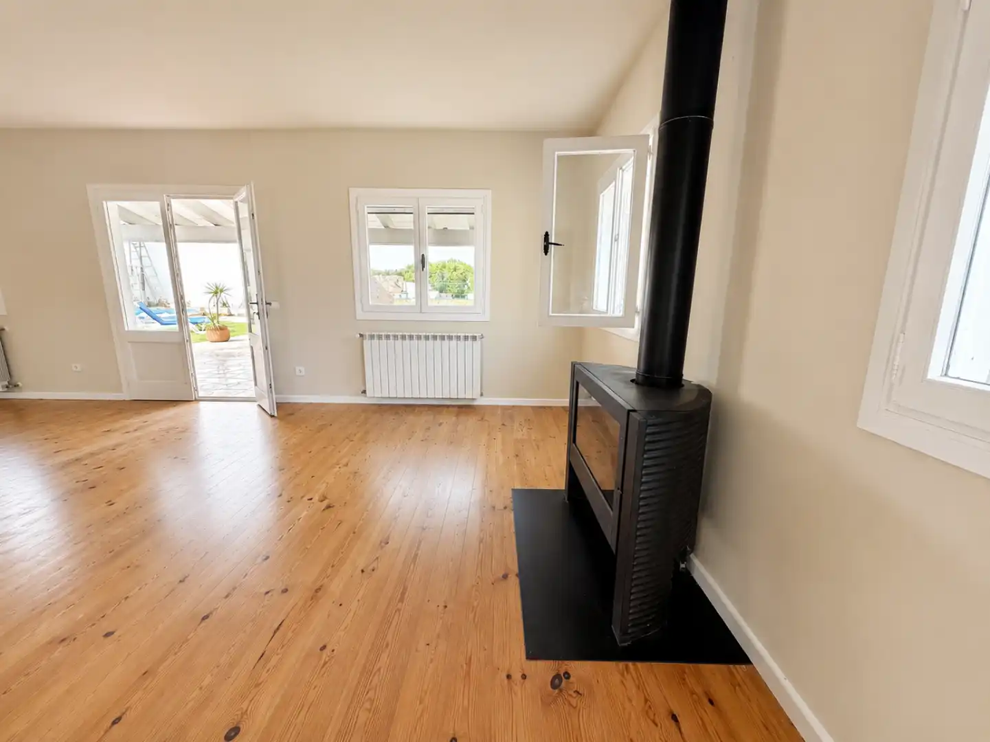 Living room of Houses for rent in Sa Pobla  with Air Conditioner, Heating and Private garden