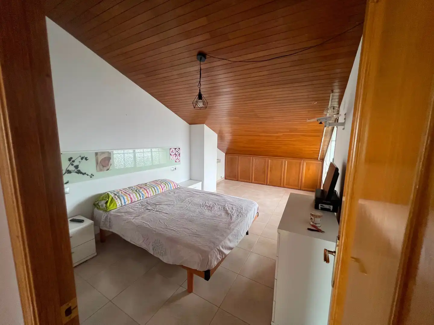 Schlafzimmer von Wohnung zur Miete in Solsona mit Klimaanlage, Heizung und Privatgarten