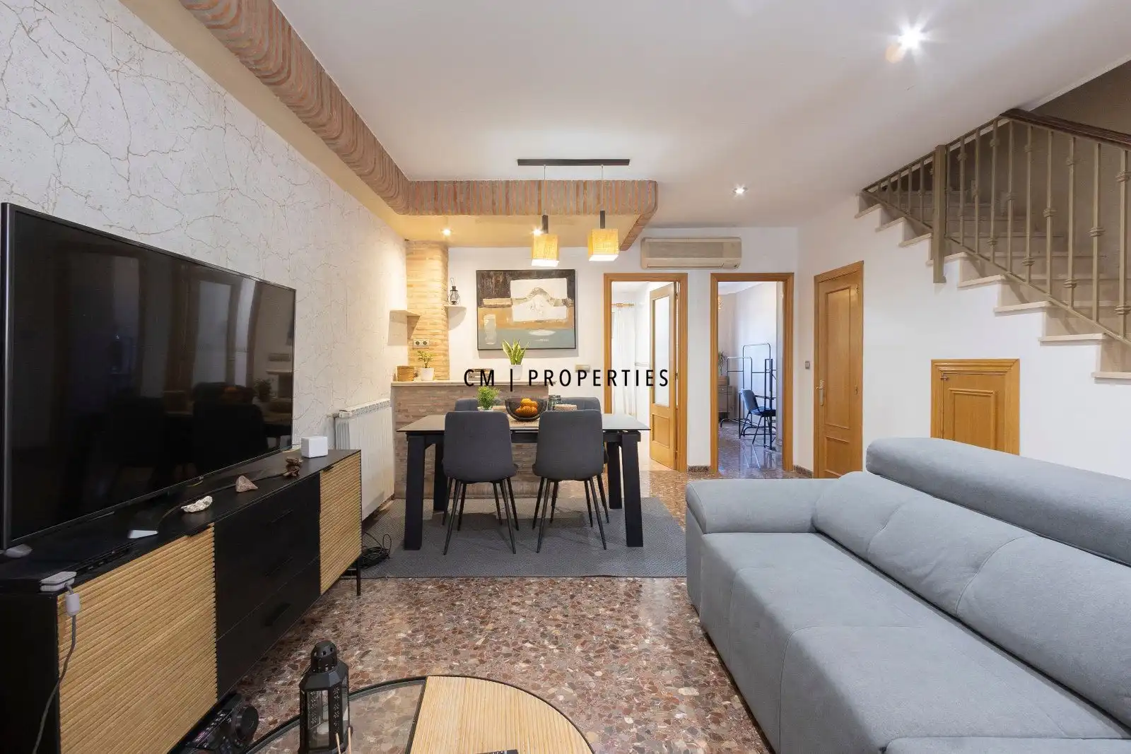 Sala d'estar de Dúplex de lloguer en Vinalesa amb Aire condicionat, Calefacció i Terrassa