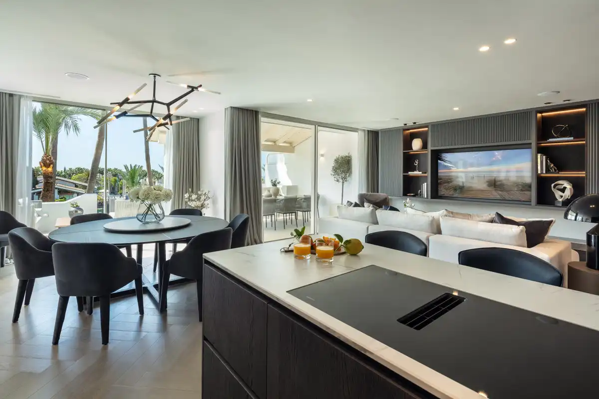 Cocina de Ático en venta en Marbella con Terraza, Amueblado y Internet
