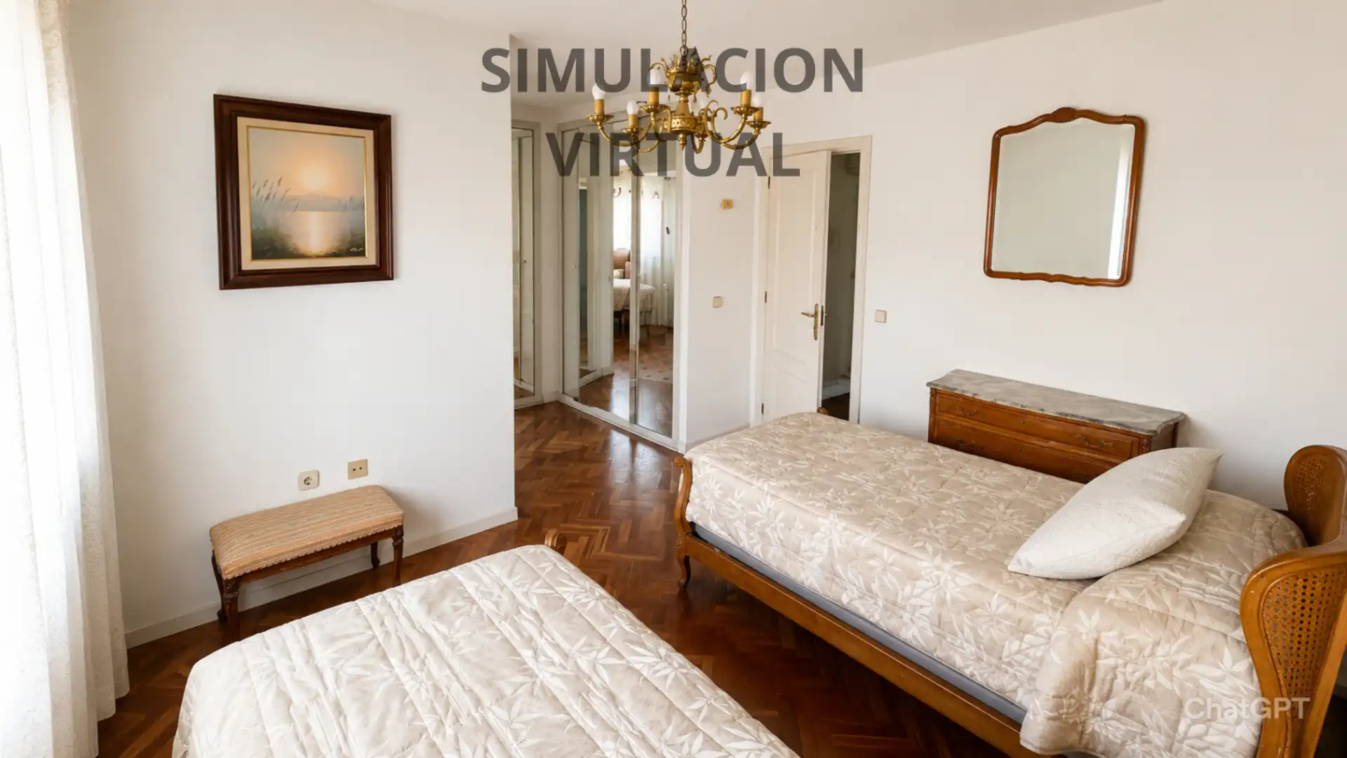 Dormitori de Casa adosada en venda en Villanueva del Pardillo amb Aire condicionat, Calefacció i Jardí privat