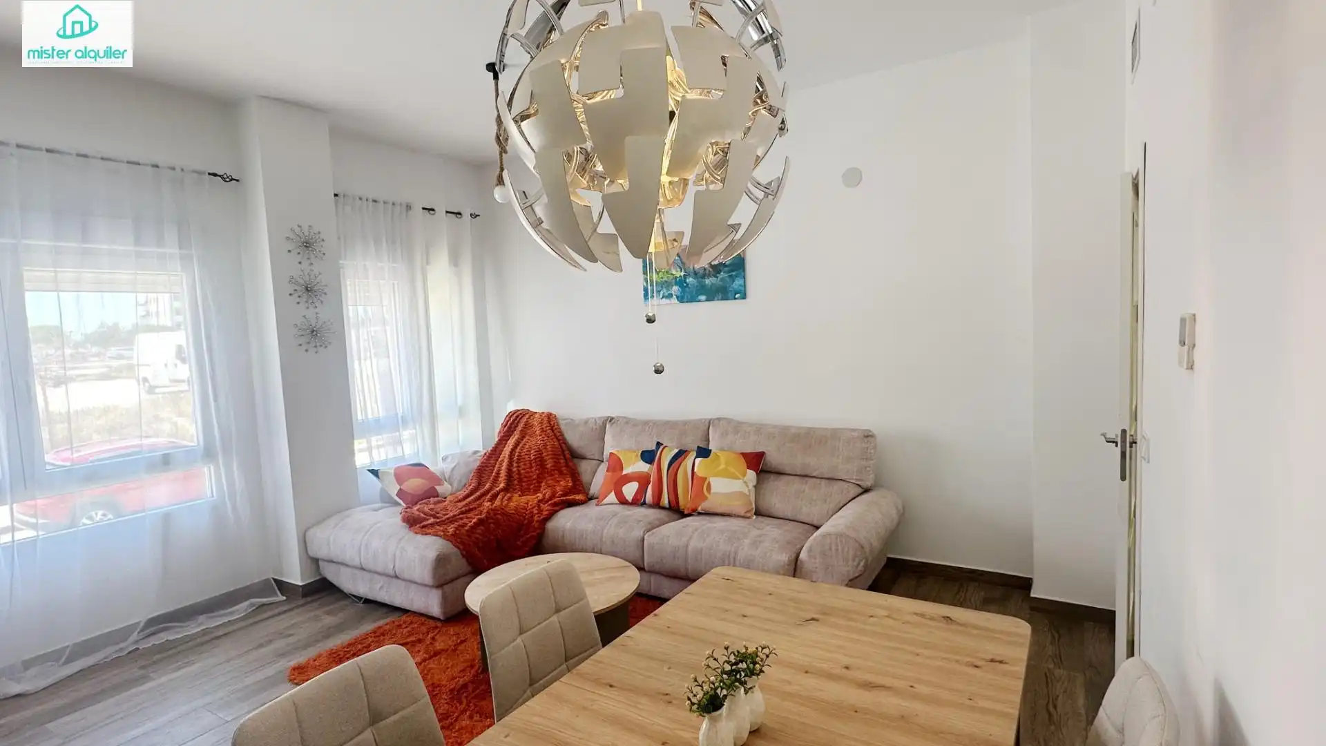 Living room of Apartments for rent in El Campello  with Air Conditioner, Heating and Furnished