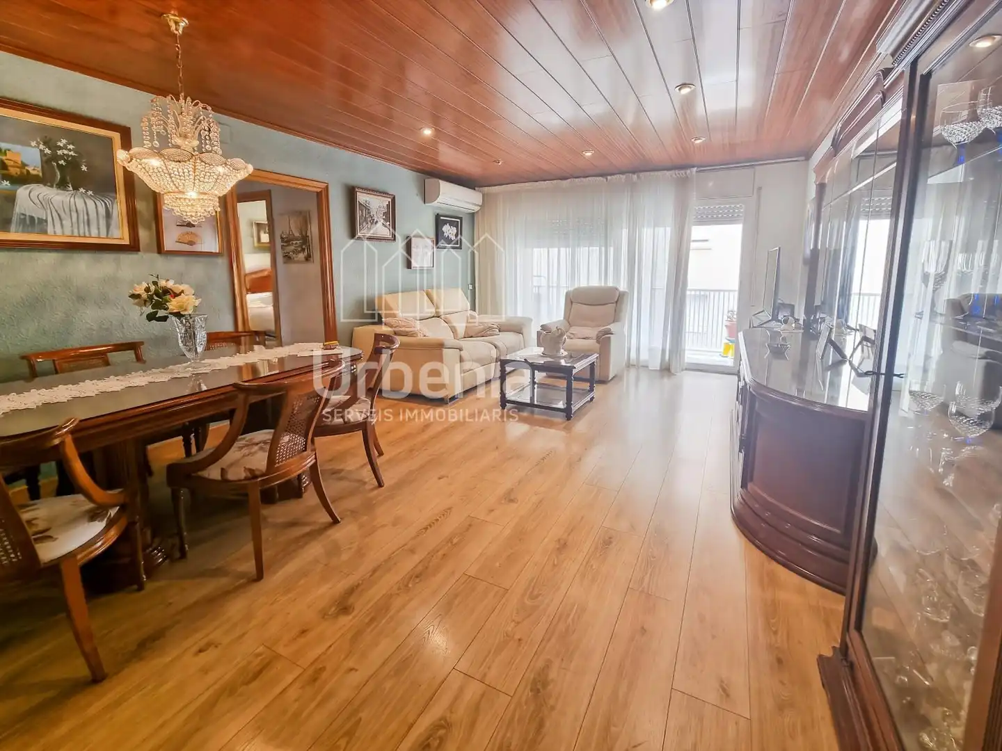 Sala de estar de Piso en venta en Mataró con Aire acondicionado, Calefacción y Terraza