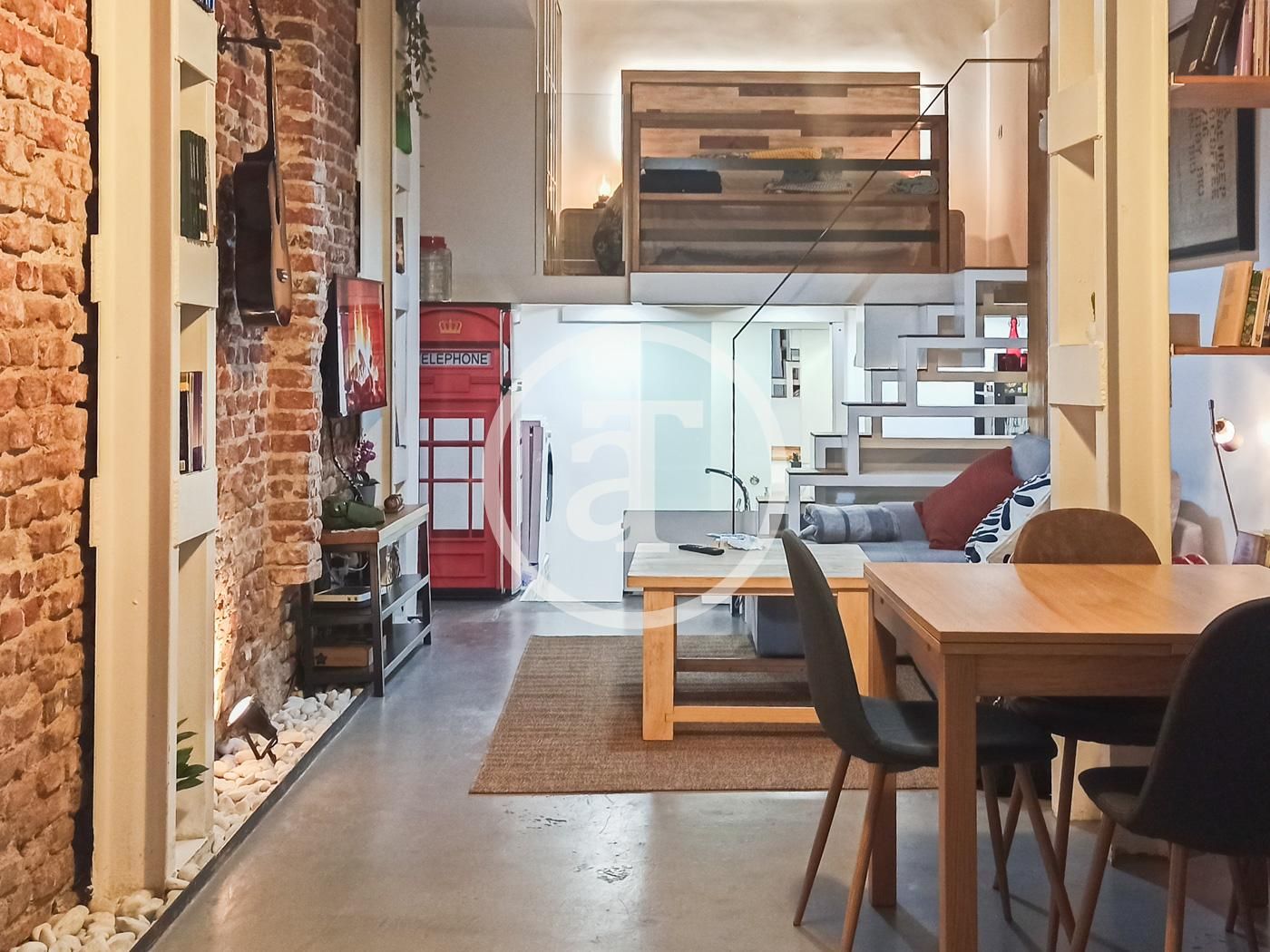 Sala de estar de Piso de alquiler en  Madrid Capital con Aire acondicionado, Calefacción y Amueblado