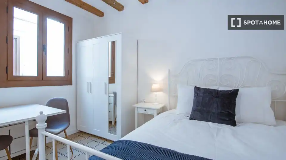 Habitación de Piso de alquiler en Barcelona con Aire acondicionado, Calefacción y Amueblado