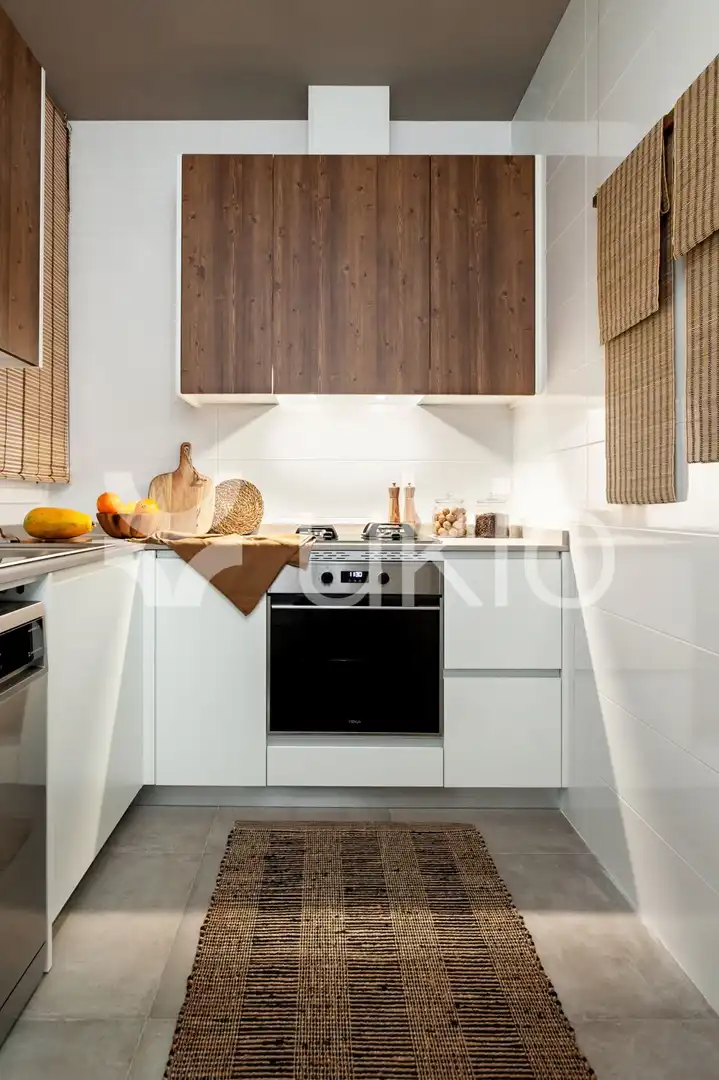 Cocina de Apartamento de alquiler en Barcelona con Aire acondicionado, Amueblado y Horno