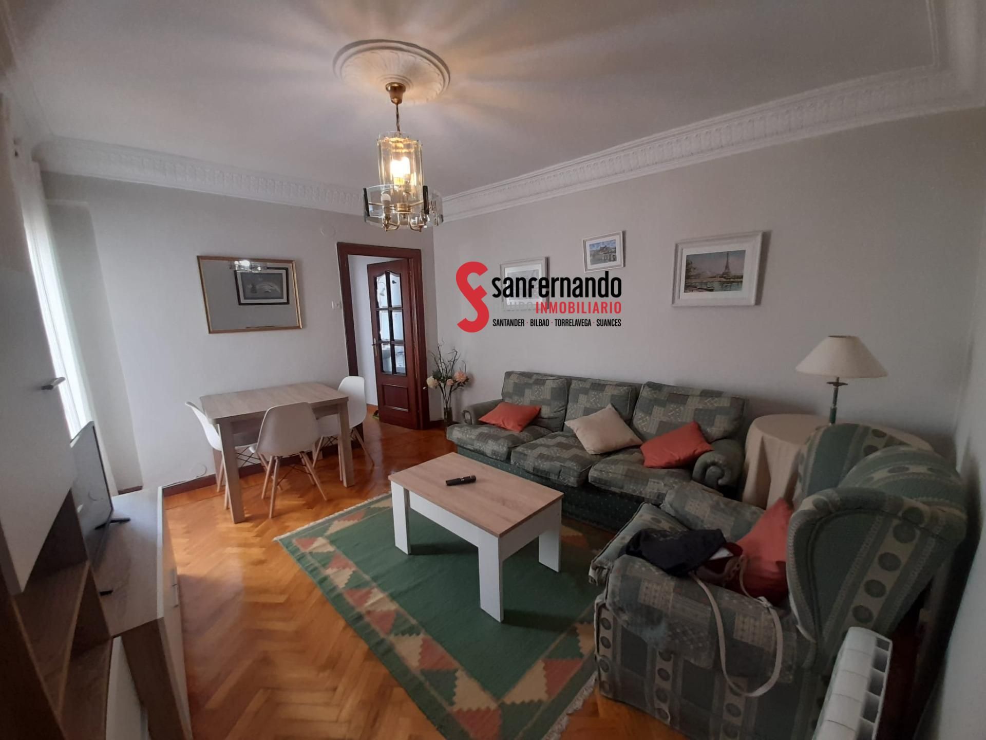 Living room of Flat to rent in Santander  with Heating and Parquet flooring