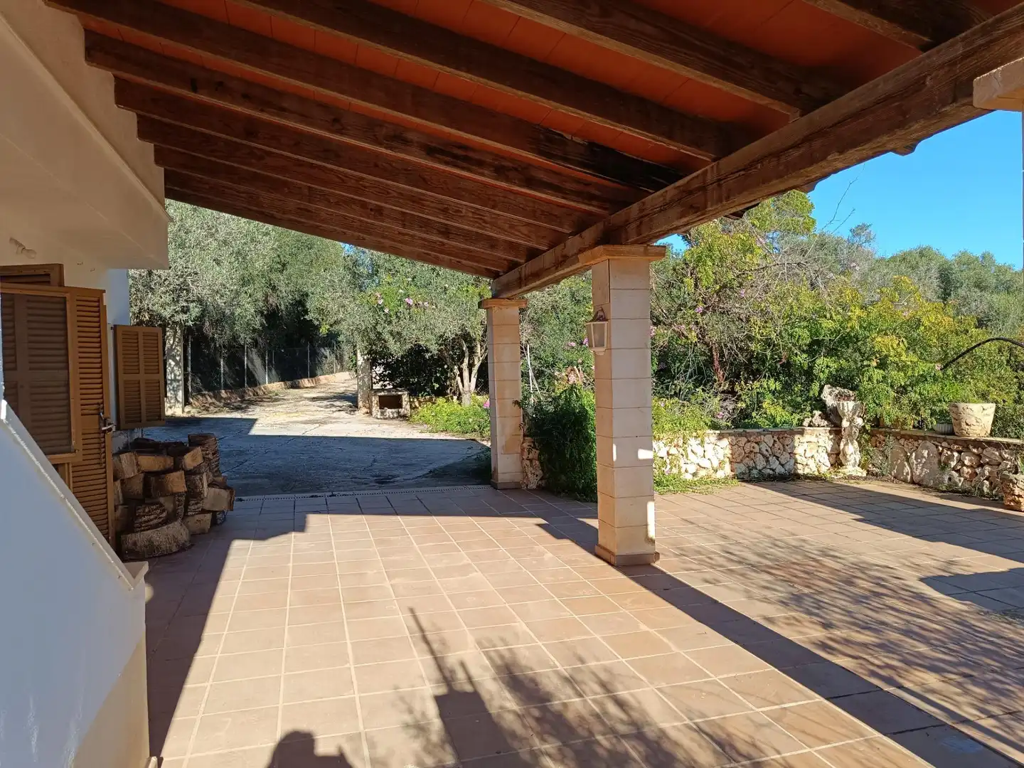 Terraza de Finca rústica en venta en Sant Llorenç des Cardassar con Calefacción, Jardín privado y Terraza