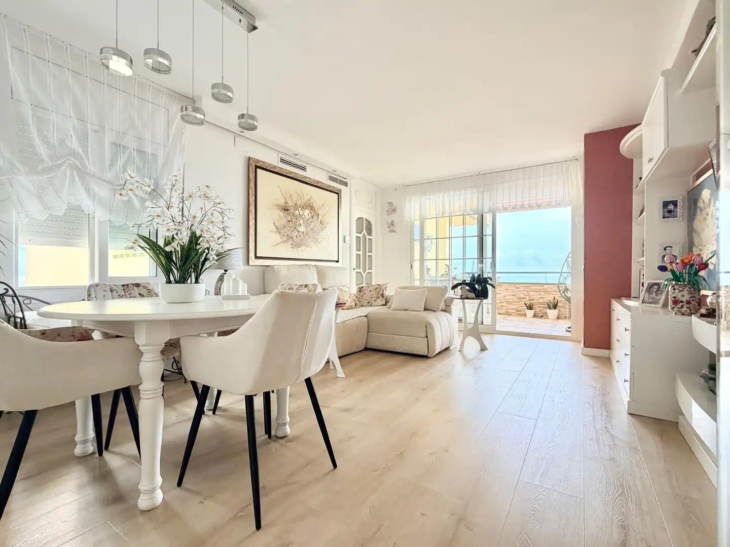 Wohnzimmer von Wohnung zum Verkauf in Cunit mit Klimaanlage, Heizung und Terrasse