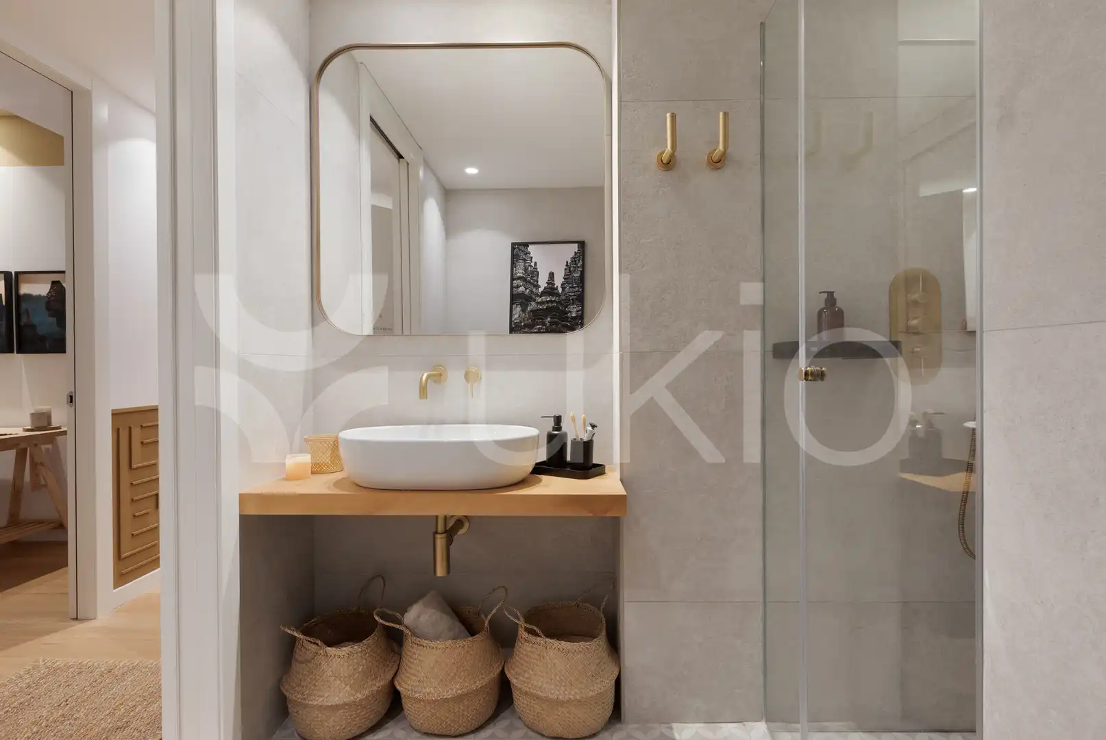 Badezimmer von Wohnungen zur Miete in Barcelona mit Klimaanlage, Heizung und Terrasse