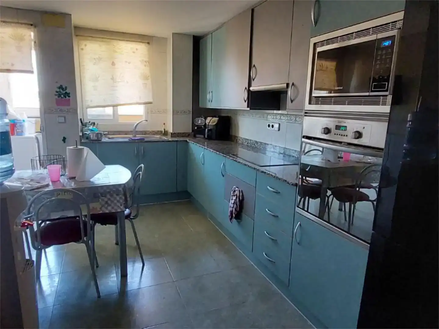 Cuina de Apartament per a compartir en Dénia amb Aire condicionat, Jardí privat i Piscina