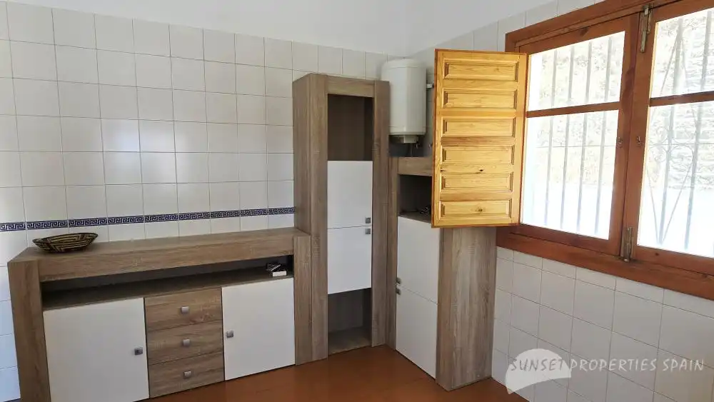 Kitchen of Houses for sale in Cómpeta  with Air Conditioner, Private garden and Swimming Pool