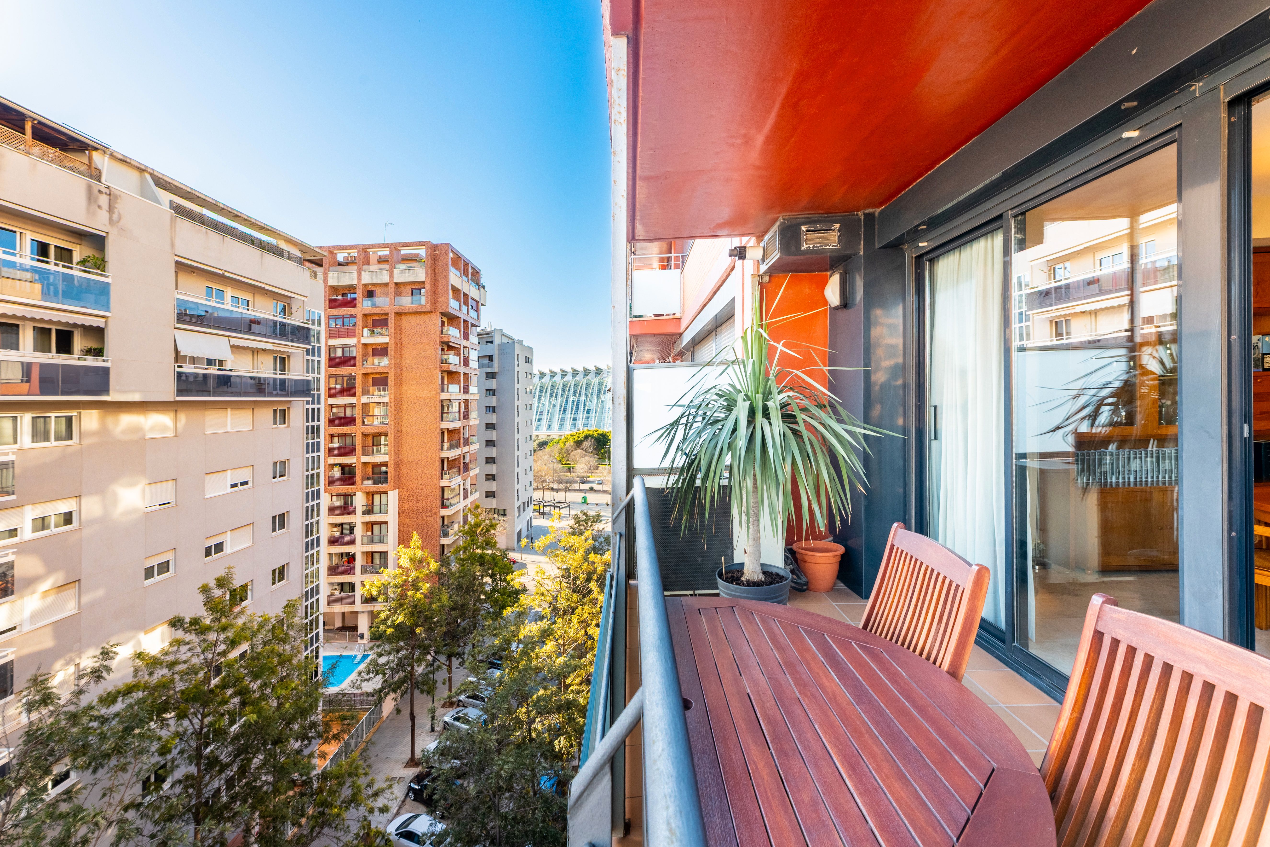 Balcony of Flat for sale in  Valencia Capital  with Heating, Terrace and Swimming Pool