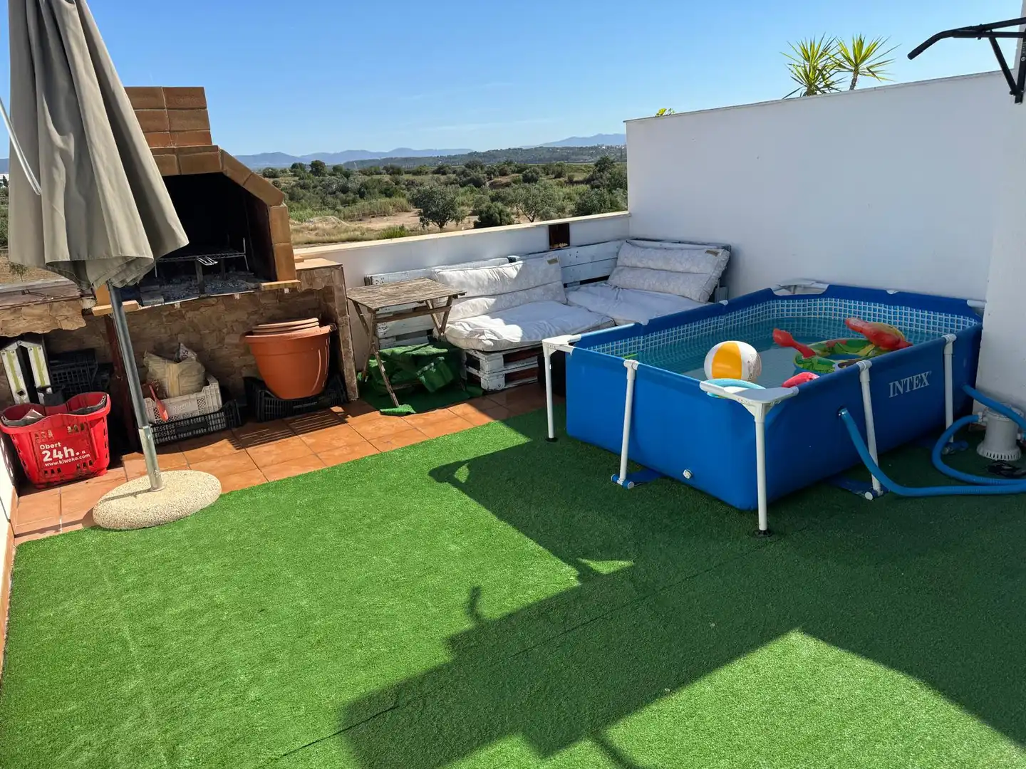 Terraza de Dúplex en venta en Vilallonga del Camp con Aire acondicionado, Terraza y Horno