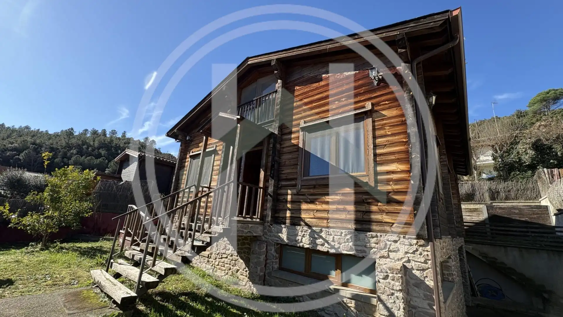 Vista exterior de Casa o xalet en venda en Gualba amb Terrassa