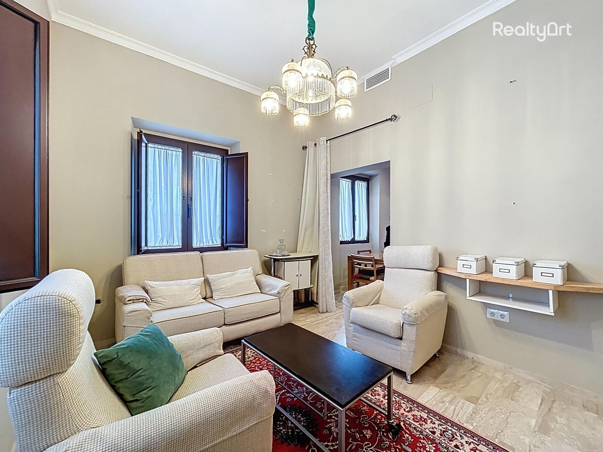 Sala de estar de Dúplex en venta en  Sevilla Capital con Aire acondicionado, Calefacción y Terraza