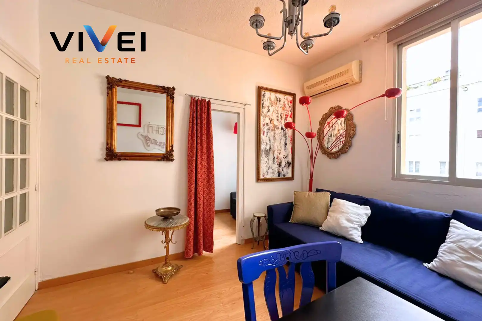 Sala de estar de Piso de alquiler en Madrid con Aire acondicionado