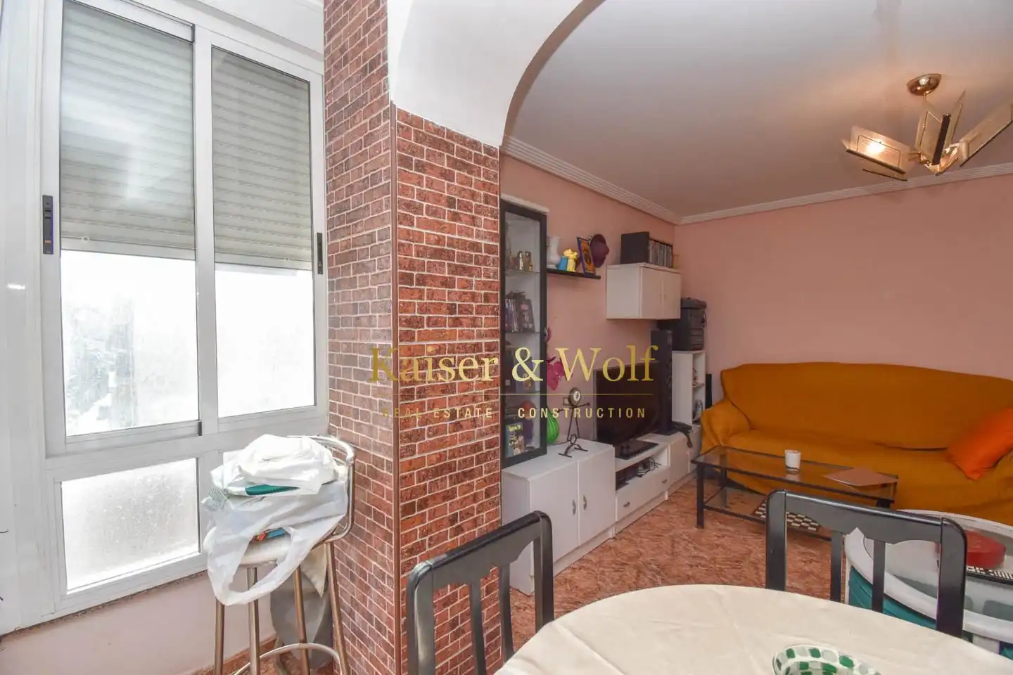 Sala de estar de Piso en venta en Santa Pola con Aire acondicionado, Terraza y Amueblado