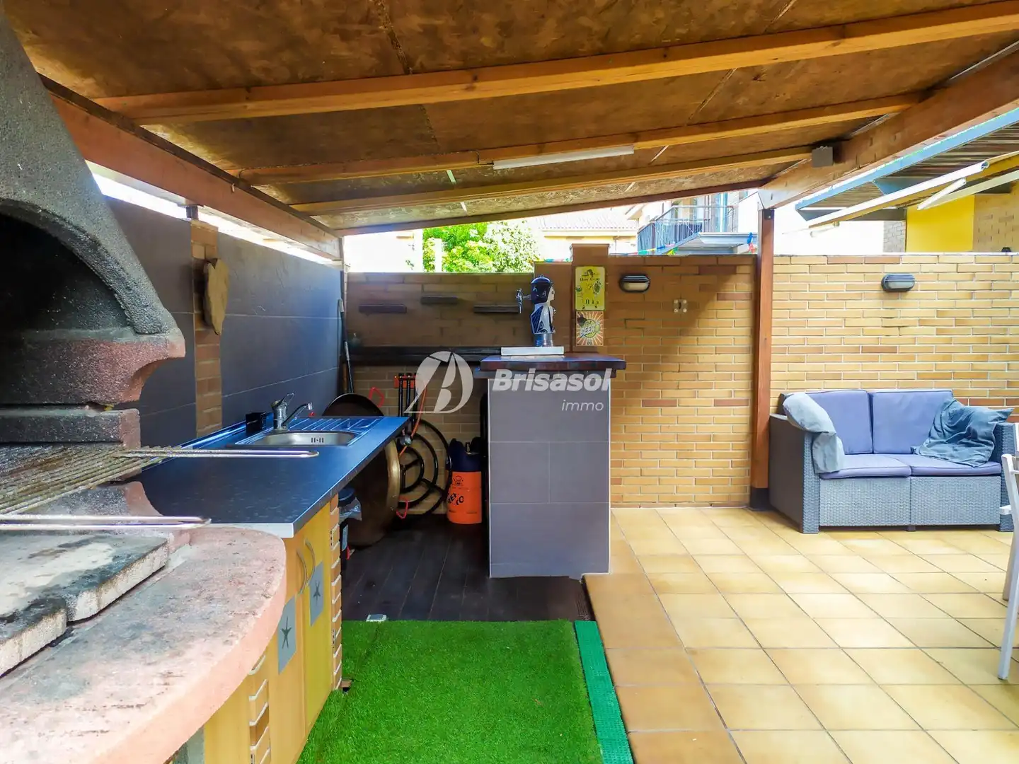 Terraza de Casa adosada en venta en Cambrils con Aire acondicionado, Calefacción y Jardín privado