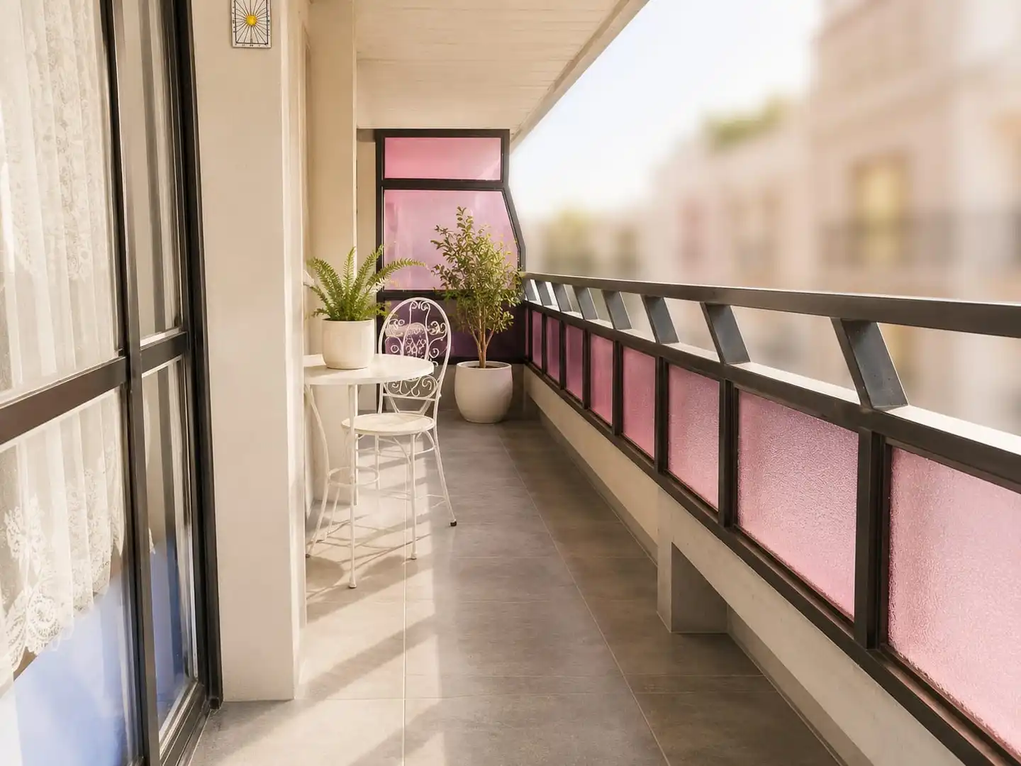 Balcony of Flat for sale in Barcelona  with Air Conditioner, Parquet flooring and Oven