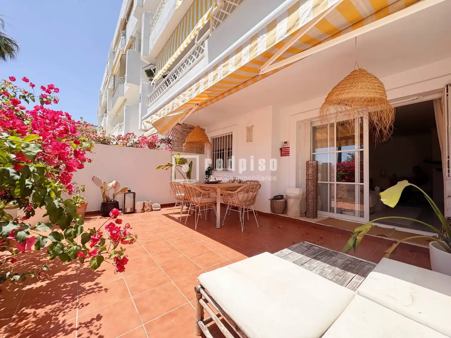 Terraza de Piso de alquiler en Málaga con Aire acondicionado, Jardín privado y Terraza