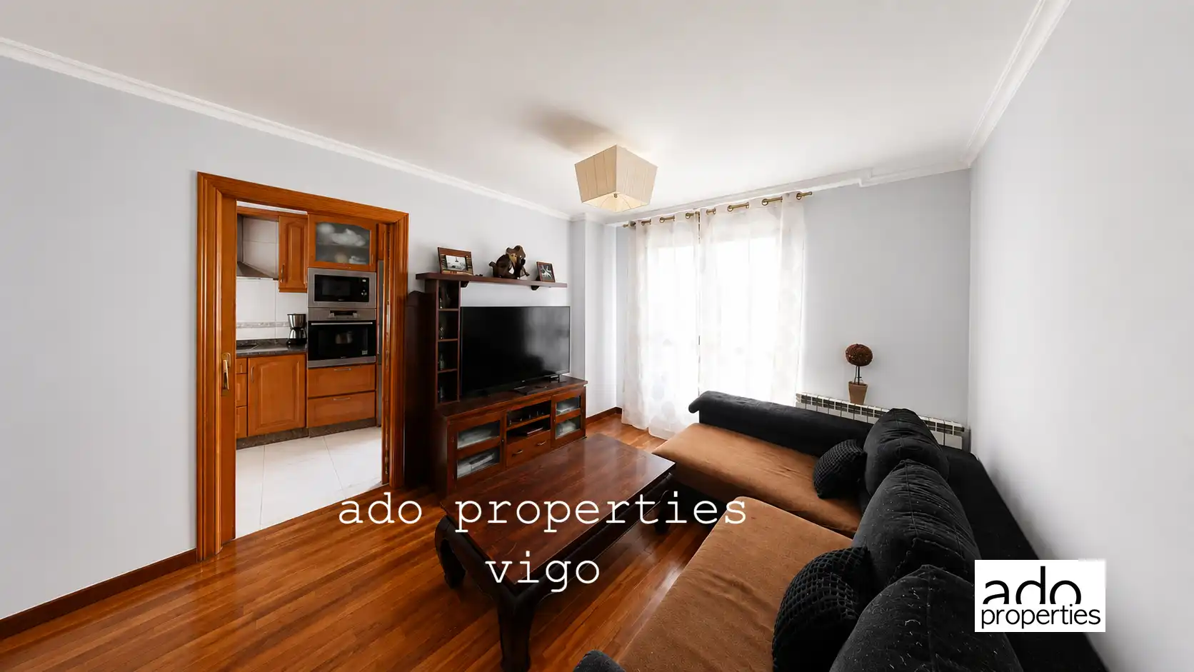 Wohnzimmer von Wohnung zum Verkauf in Redondela mit Heizung, Parkett und Möbliert