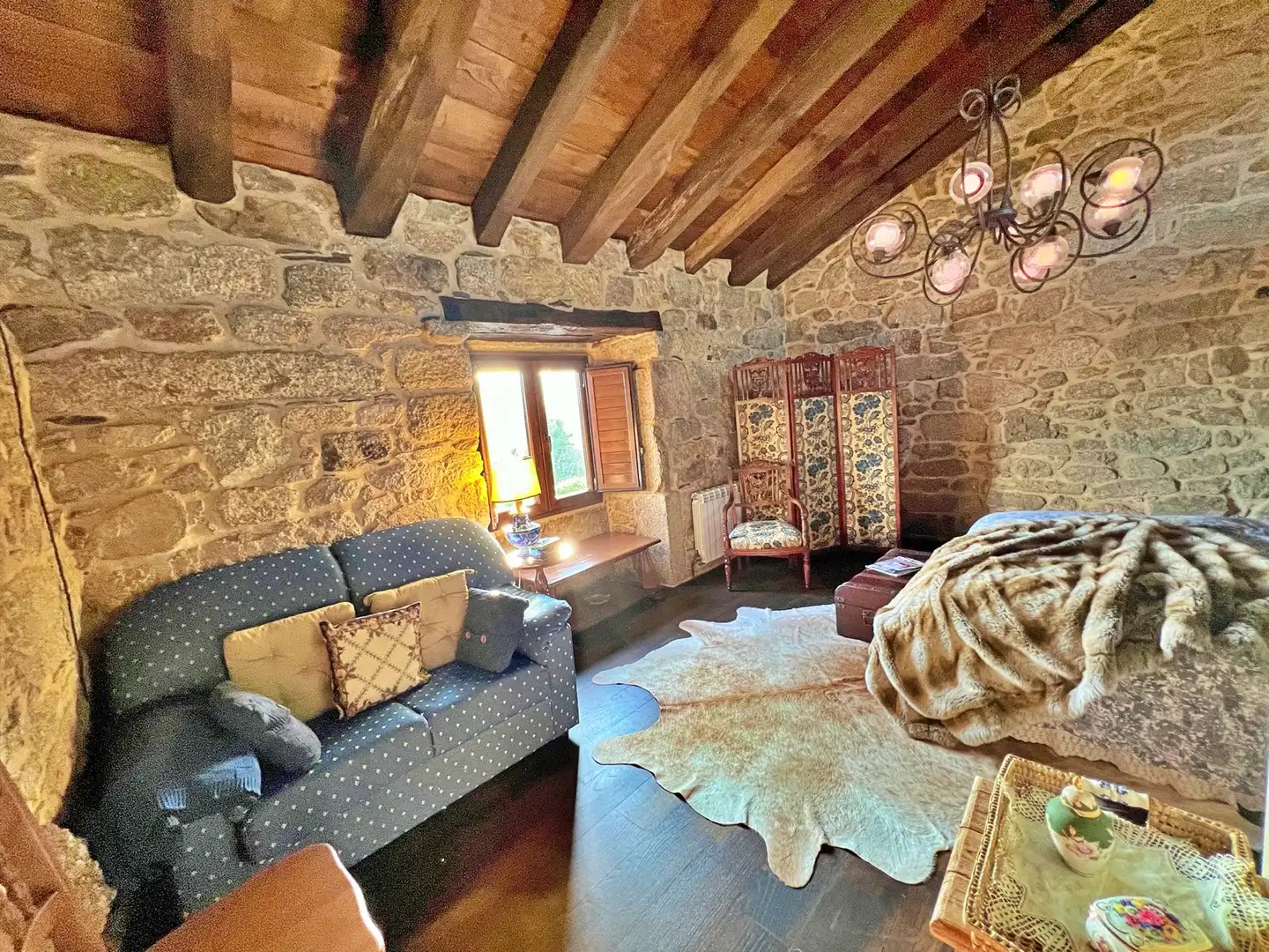 Sala de estar de Casa o chalet de alquiler en Lugo con Calefacción, Jardín privado y Amueblado
