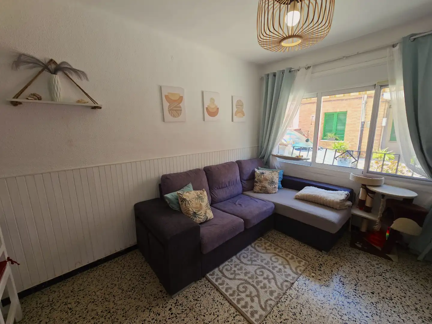 Sala de estar de Casa adosada en venta en Cambrils con Aire acondicionado, Trastero y Amueblado