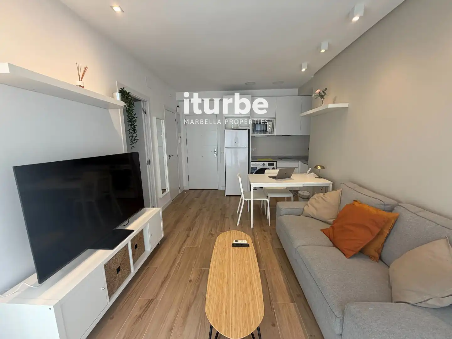 Living room of Flat for rent in Madrid  with Heating, Furnished and Alarm