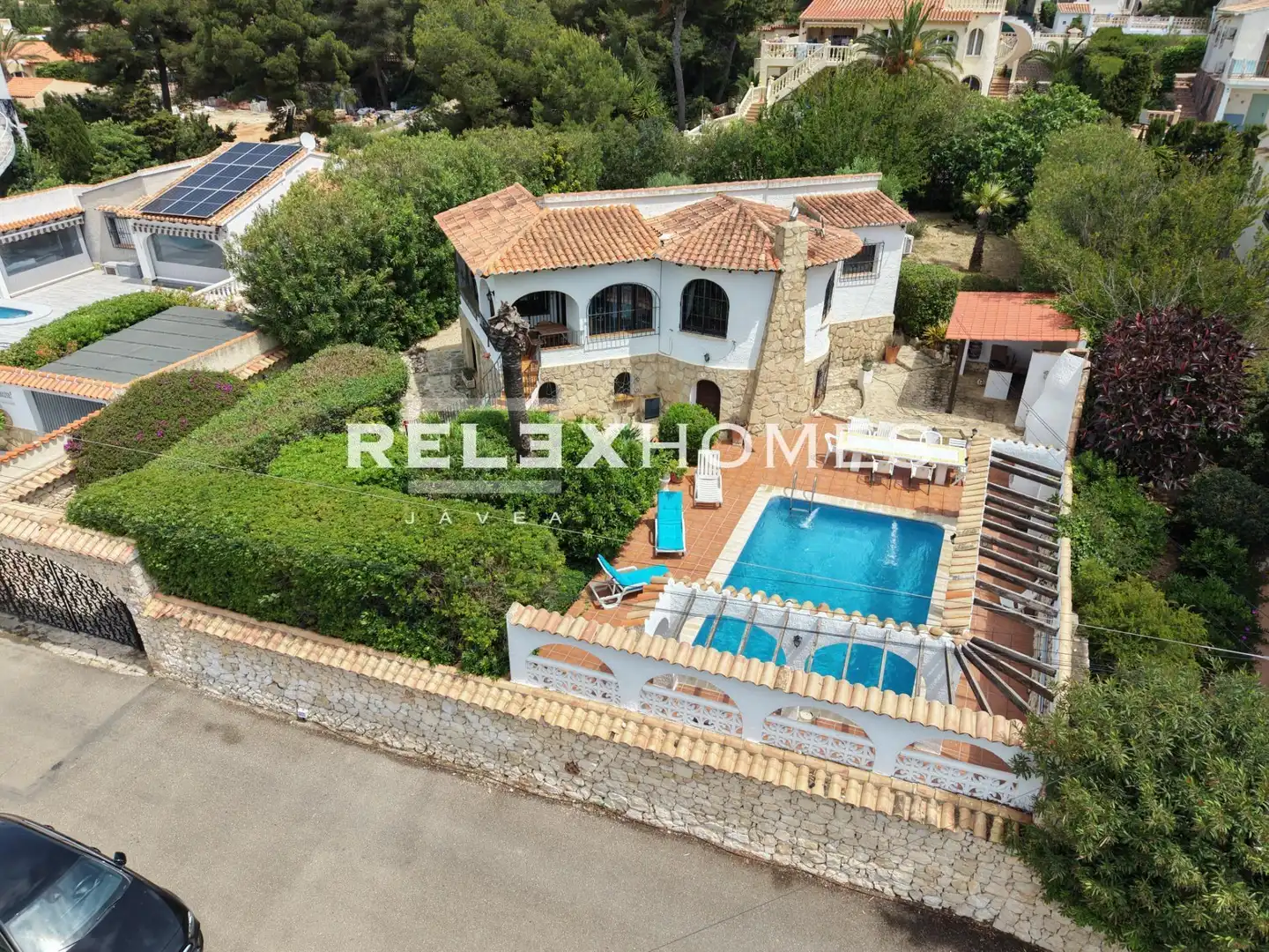 Exterior view of Houses for sale in Jávea / Xàbia  with Private garden, Terrace and Swimming Pool