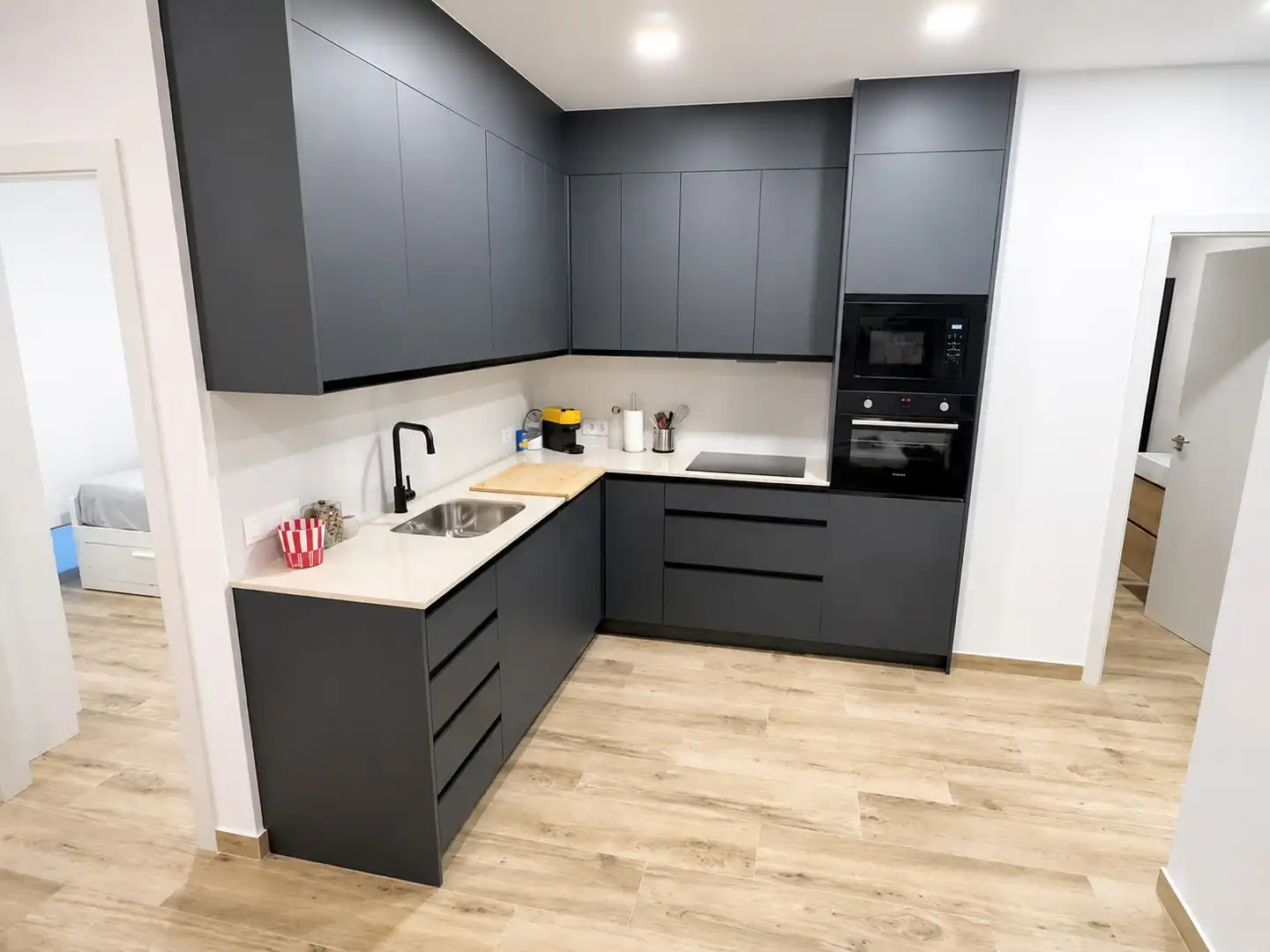 Kitchen of Apartments for sale in Calpe / Calp  with Air Conditioner and Private garden