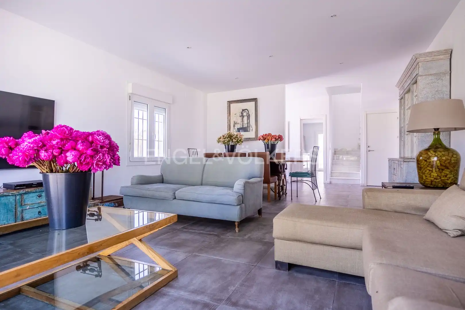 Wohnzimmer von Country house zum Verkauf in Espartinas mit Klimaanlage, Heizung und Privatgarten
