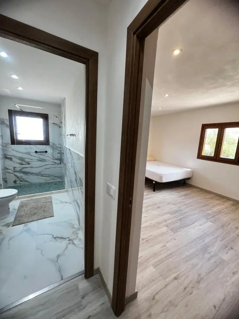 Baño de Finca rústica de alquiler en Santanyí con Aire acondicionado, Calefacción y Terraza