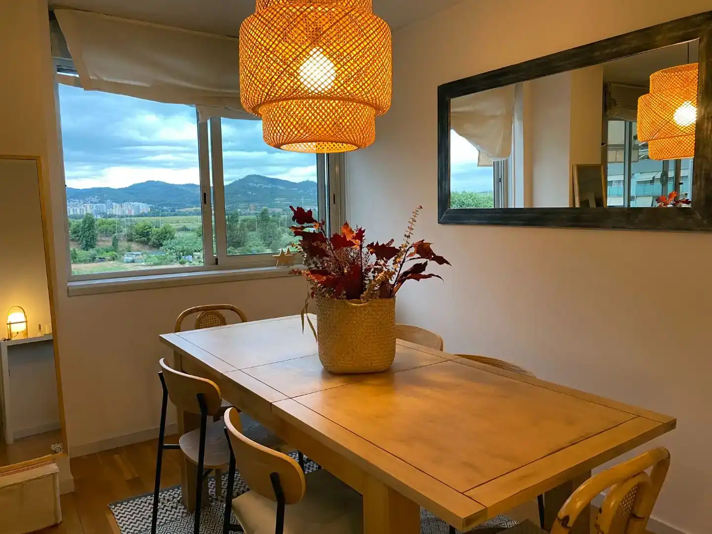 Dining room of Attic for sale in Sant Joan Despí  with Air Conditioner, Swimming Pool and Balcony