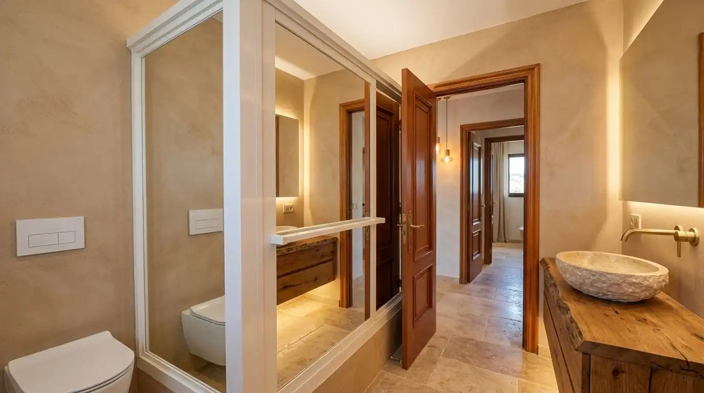 Bathroom of Houses for sale in Redondela  with Heating, Private garden and Jacuzzi