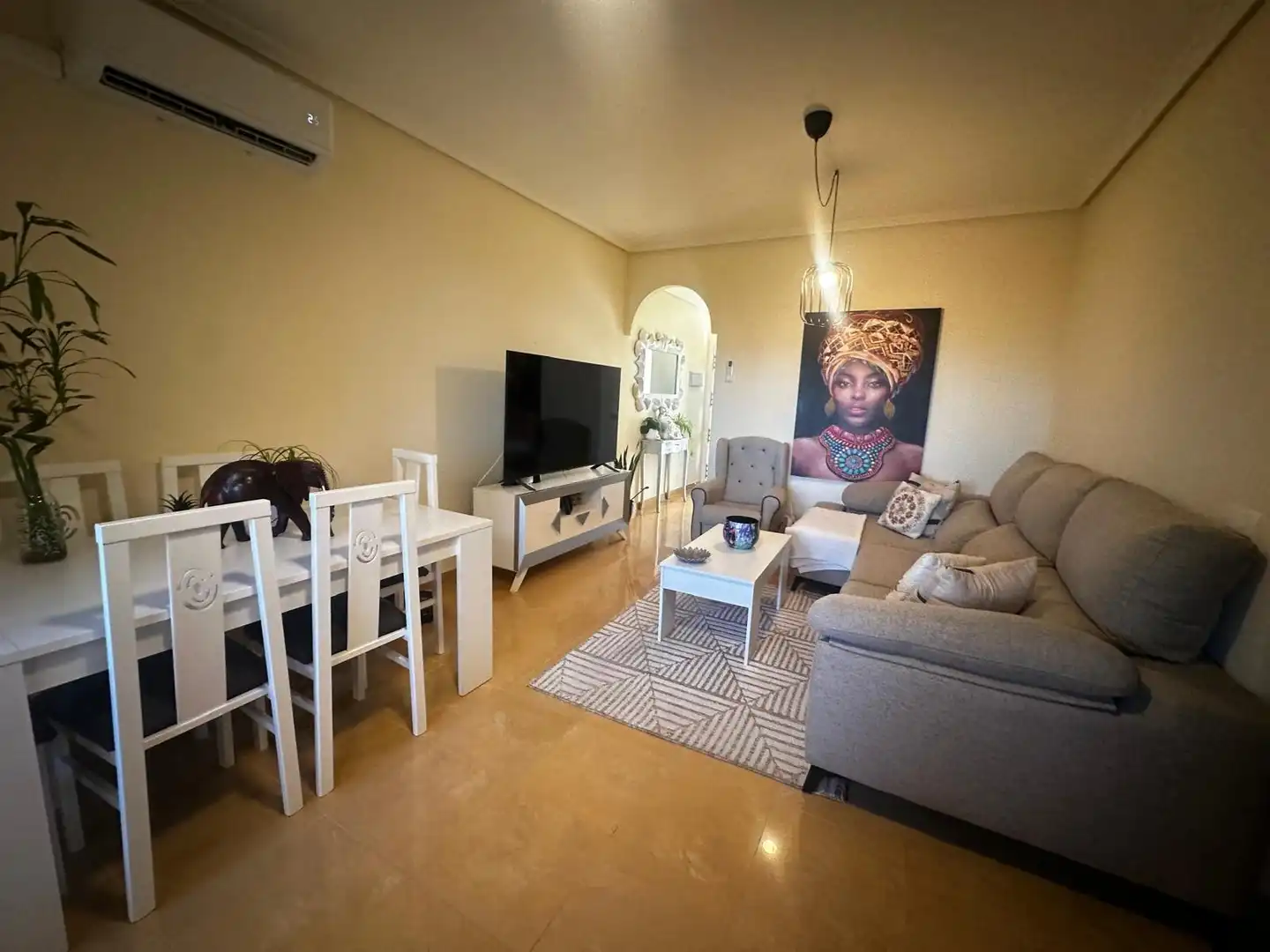 Wohnzimmer von Wohnung zum Verkauf in Pulpí mit Klimaanlage, Terrasse und Möbliert