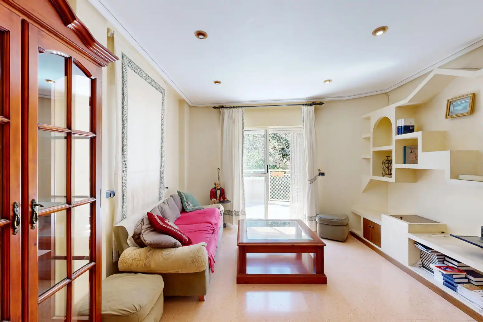 Wohnzimmer von Einfamilien-Reihenhaus zum Verkauf in Murcia mit Klimaanlage, Heizung und Terrasse