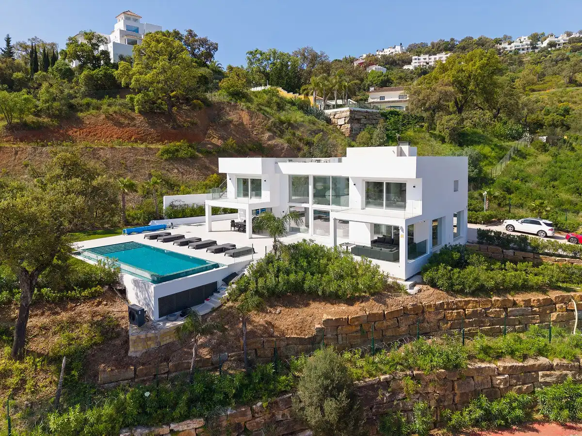 Exterior view of Detached homes for sale in Ojén  with Air Conditioner and Terrace