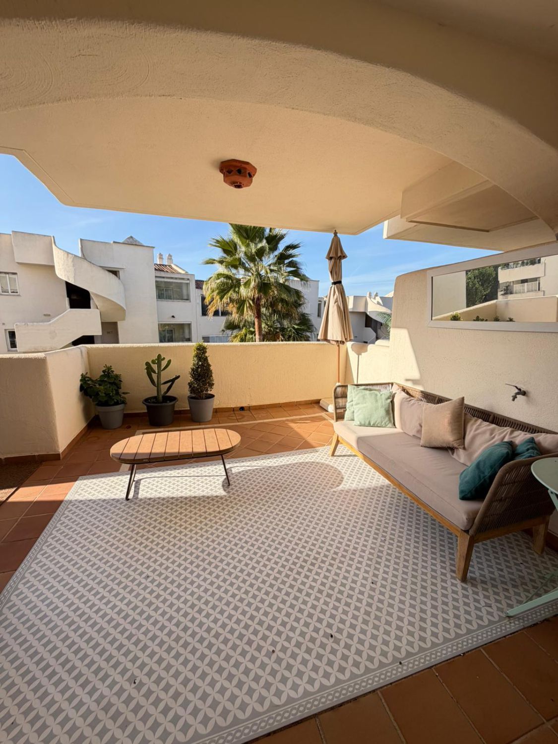 Terraza de Piso de alquiler en Marbella con Aire acondicionado, Calefacción y Terraza