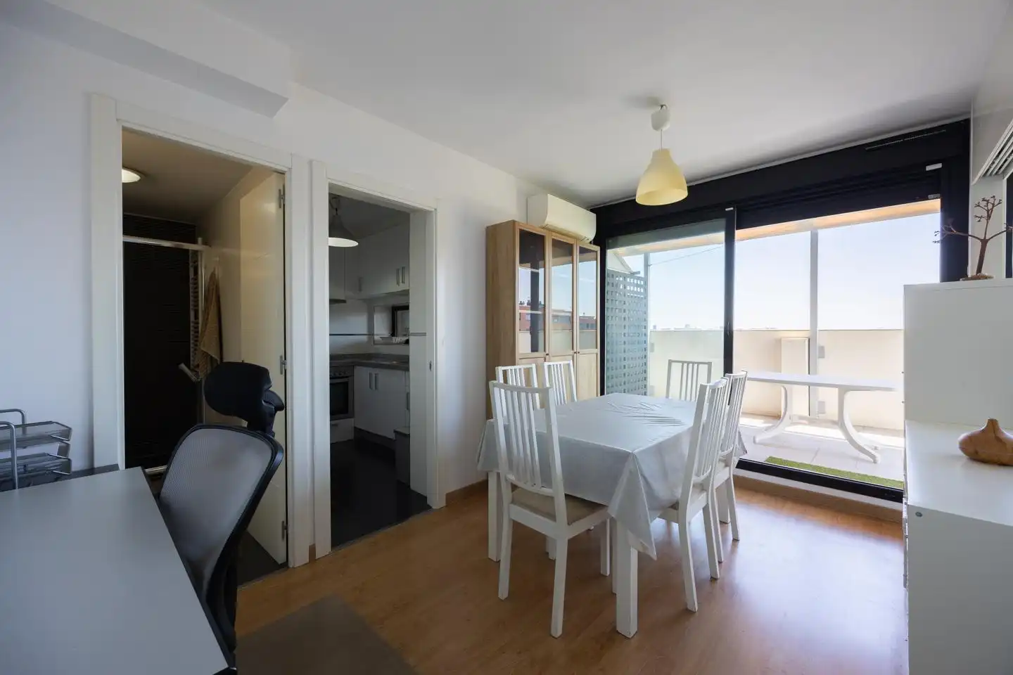 Dining room of Attic for rent in Madrid  with Air Conditioner, Heating and Terrace