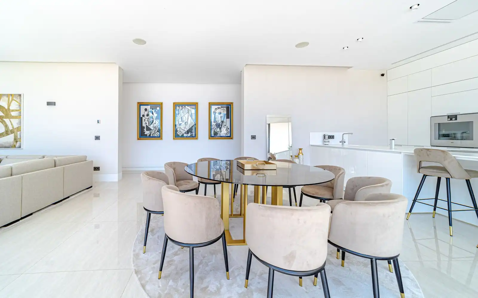 Esszimmer von Haus oder Chalet zur Miete in Marbella mit Klimaanlage, Privatgarten und Terrasse